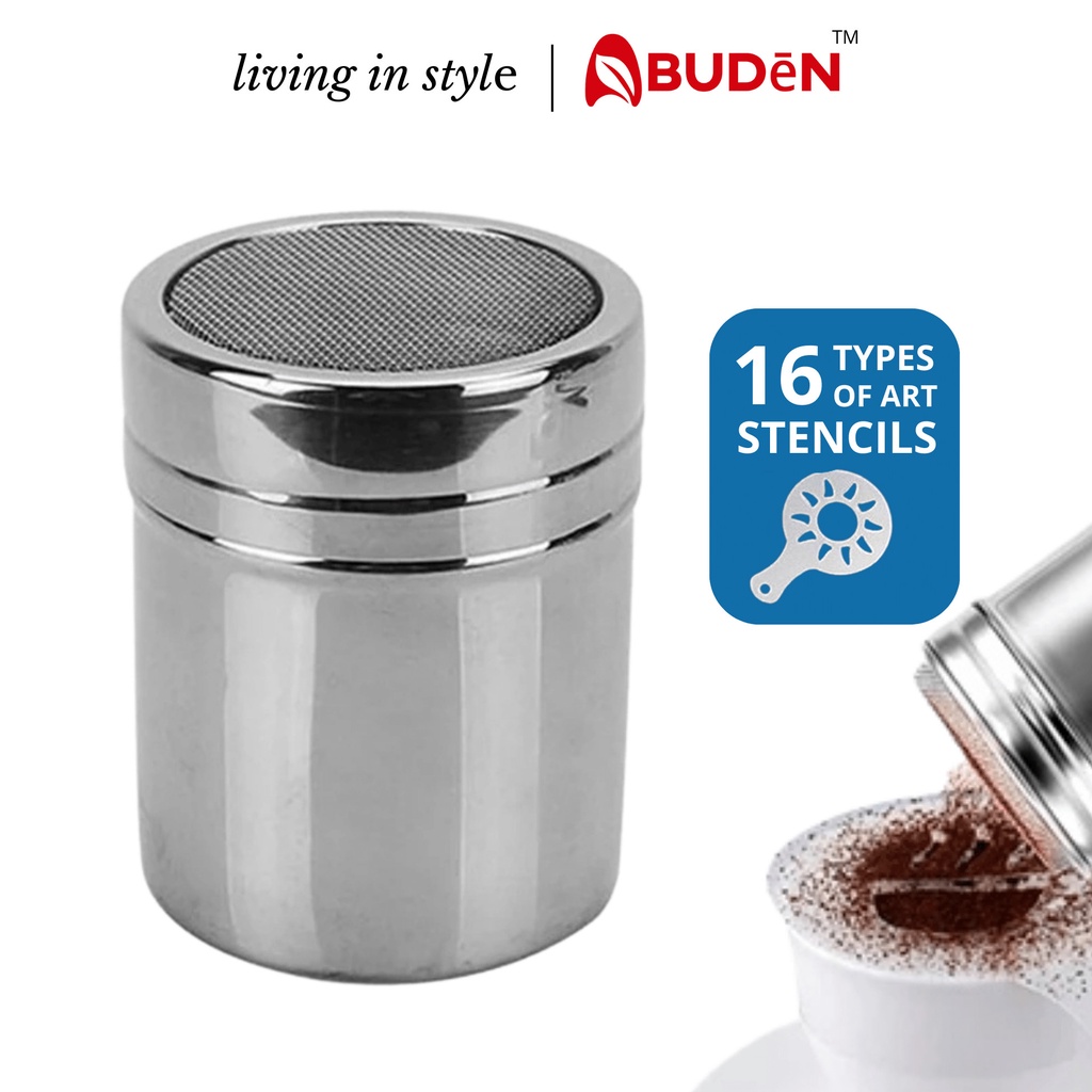 ABUDEN Stainless Steel Coffee Powder Duster Coffee Duster 16 Coffee Art