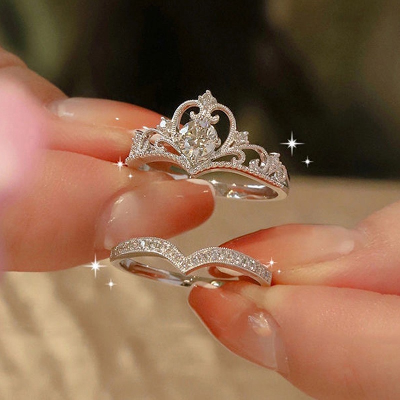 Best friend crown rings store