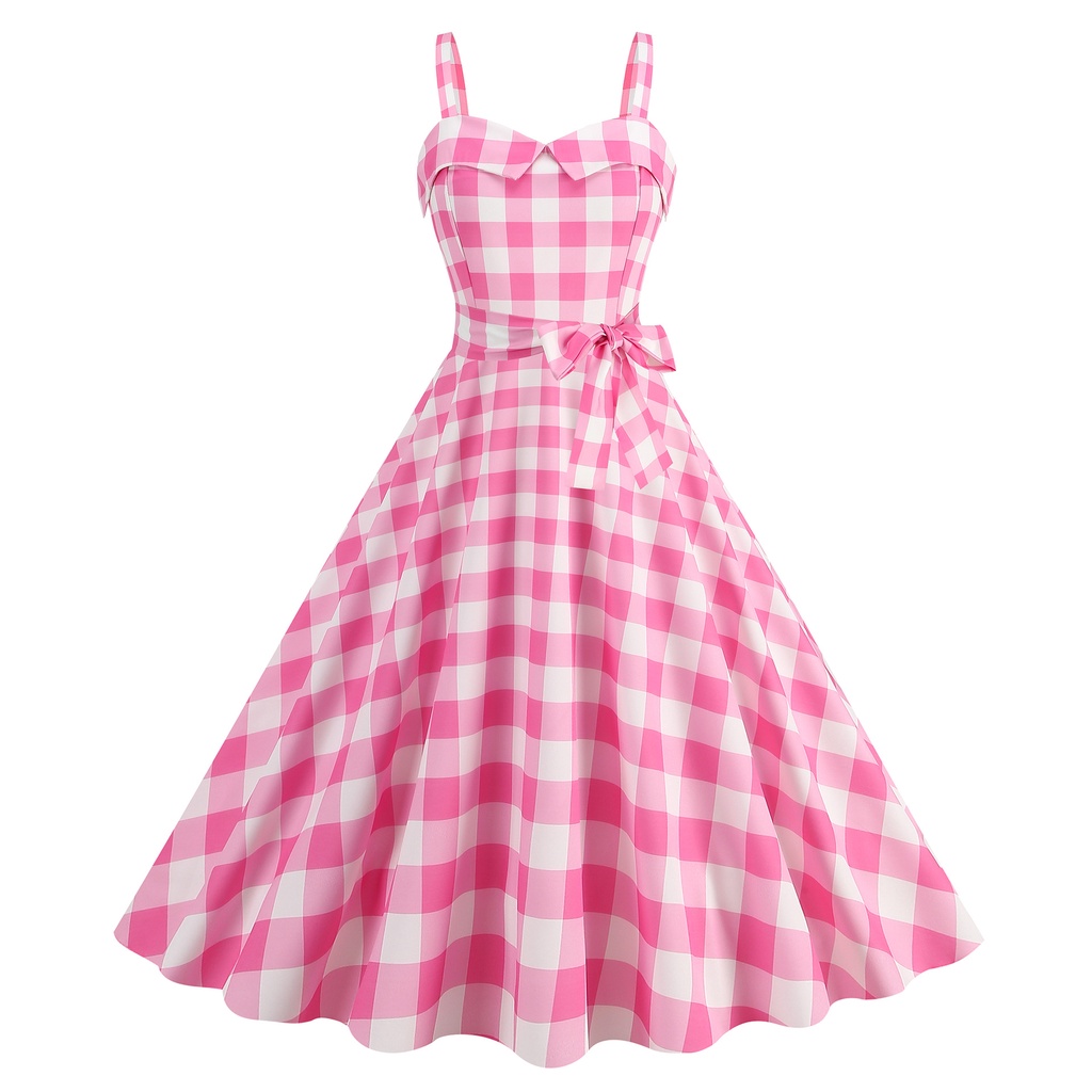 strapless open back dress Front Big Bow Suspender Dress – KawaiiEnvy main image 0