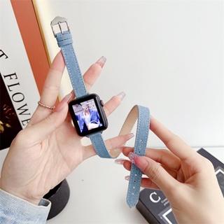 y2k Silver Star Blue Denim Apple Watch Strap 41mm 38 40 42 44 45 49 Jeans  iWatch Strap Women Wristwatch Band Apple Watch Replacement Band