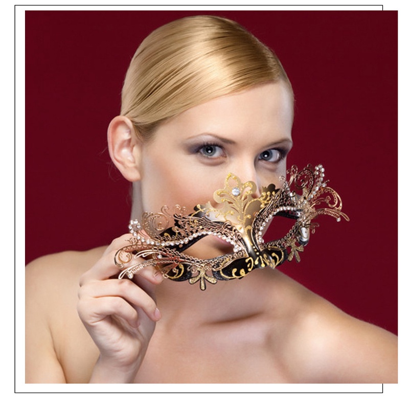 Baby _ House Amazon wish Metal Halloween Mask Masquerade Half-Face ...