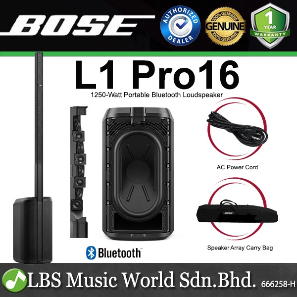 Bose L1 Pro16 1250 Watt Portable Line Array PA System Bluetooth
