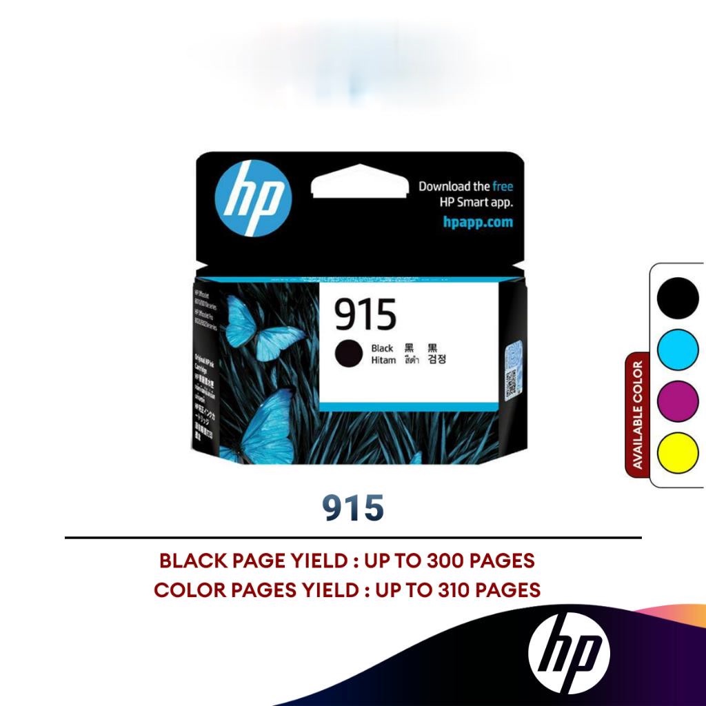 HP 915 Ink Cartridge (Black/Cyan/Magenta/Yellow) | Shopee Malaysia