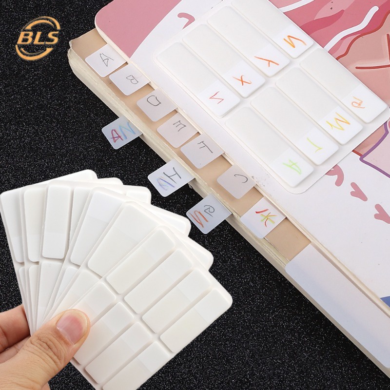 40/80/160Sheets DIY Removable Index Label Stickers Simple White Marker ...