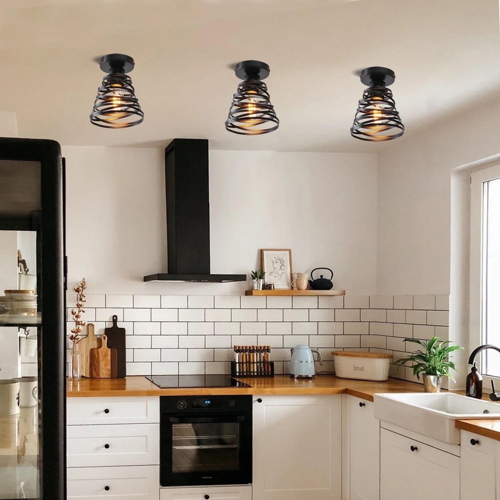 Modern Black Pendant Lights Dining Lamps Lampu Gantung Siling Ceiling ...