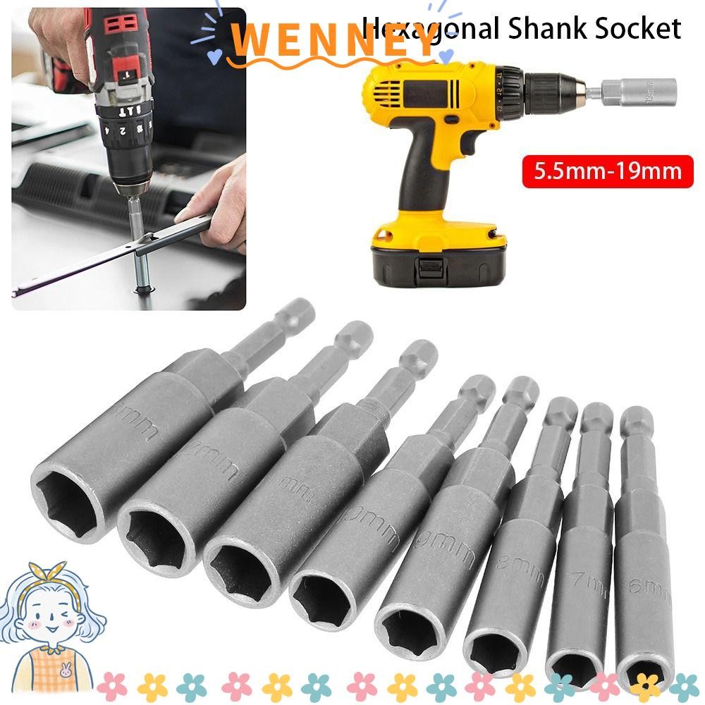 WENNEY 1Pcs Key Drill Bit Adapter, Drive Socket 1/4