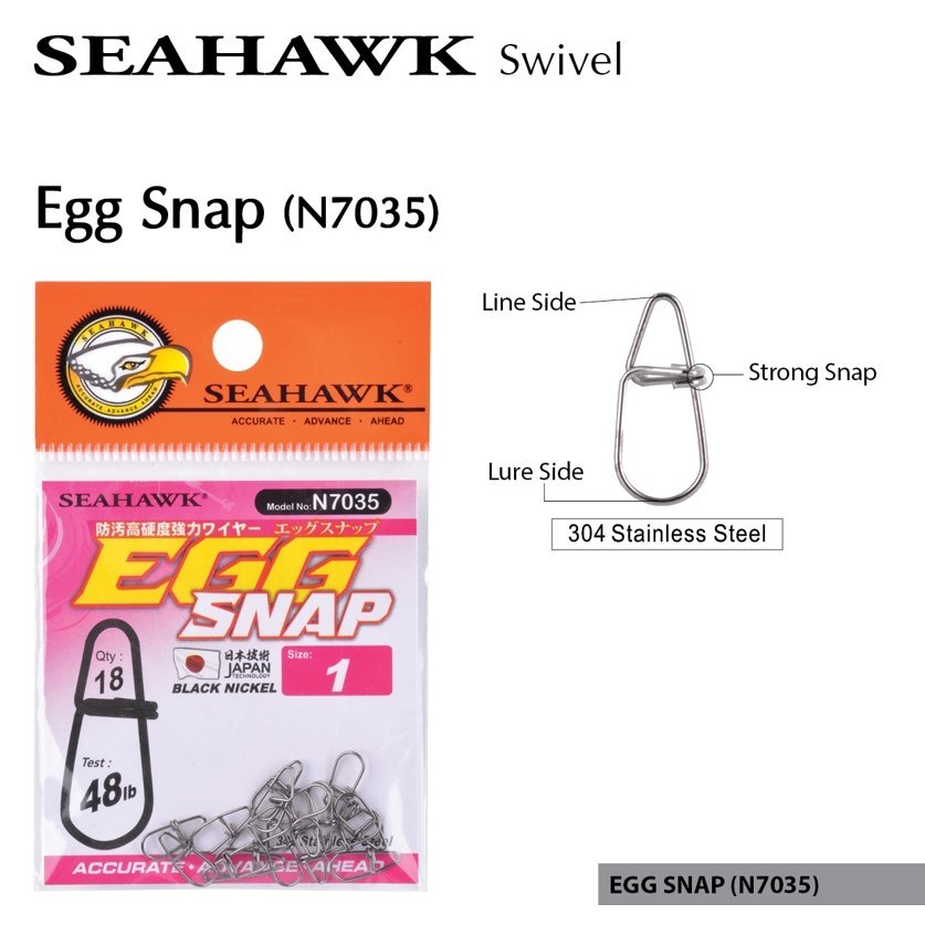 SEAHAWK SWIVELS EGG SNAP (N7035) | Shopee Malaysia