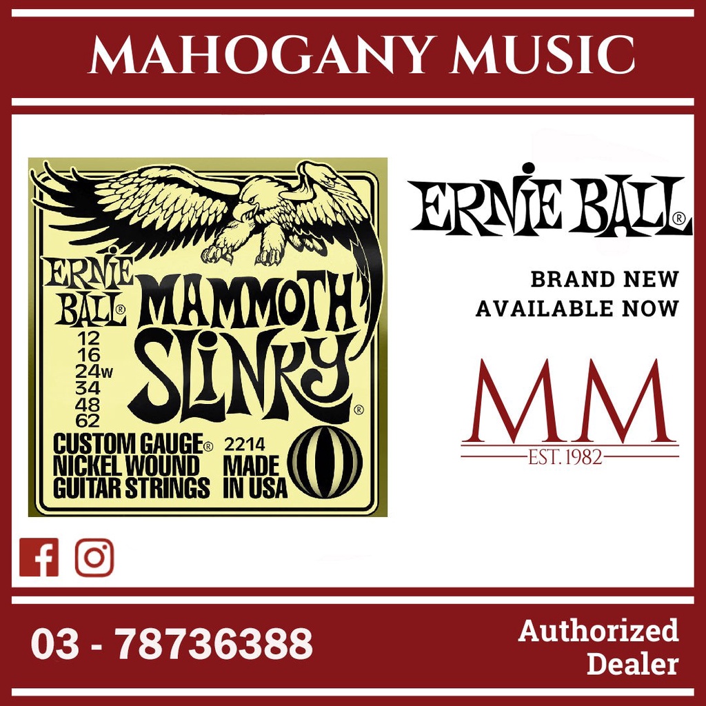 Ernie Ball Mammoth Slinky Strings (12-62)