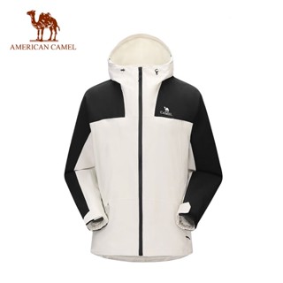 Camel rain outlet jacket