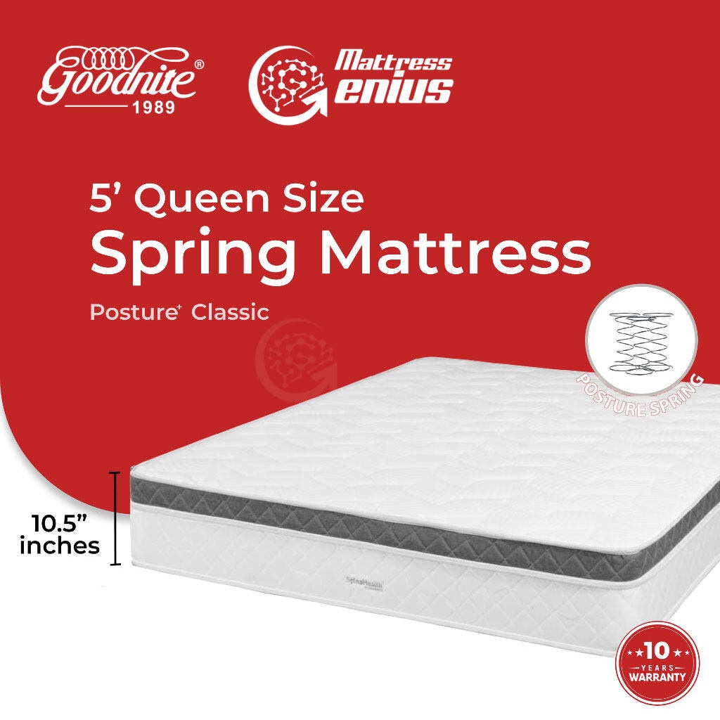 Mattress Genius Goodnite V 7 Turn Premium 10.5inch Thick Posture Spring