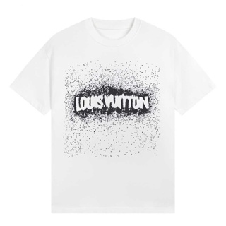 LOUIS VUITTON Black Logo Mono T-shirt - M