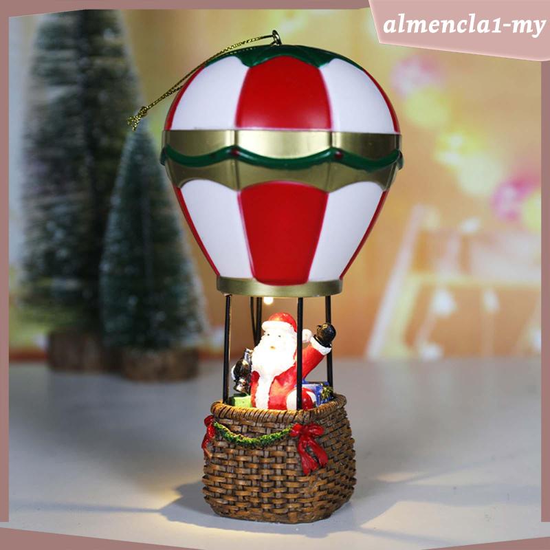 [AlmenclaabMY] Christmas Light up Figurines Statue LED Lights Miniature