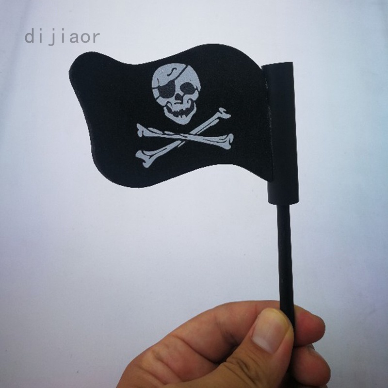 Creative Car Antenna Ball Exterior Pirate Flag Black Jolly Roger Flag