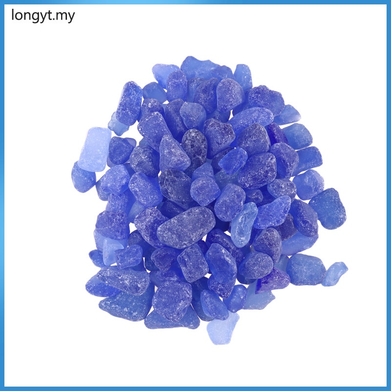 Pebbles Stones, 1 Pack of Blue Natural Crushed Rocks Tumbled Stones ...