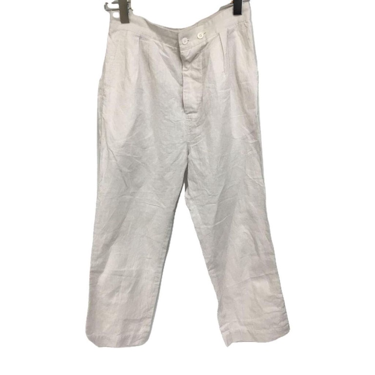 Toujours Pants White Linen Direct from Japan Secondhand | Shopee Malaysia