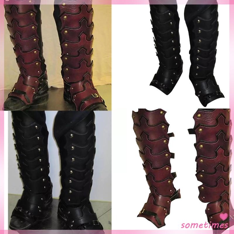 Time Medieval Knight Retro Armor Boot Cover Medieval Boot Covers Men
