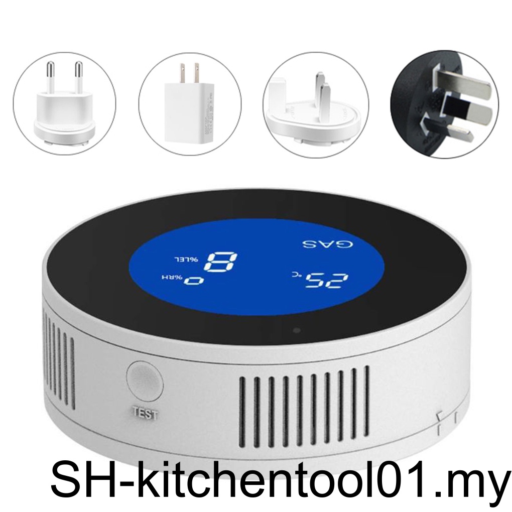 Tuya WiFi Natural Gas Leak Detector Detection Alarm Gas Detector Home Safety LCD Display