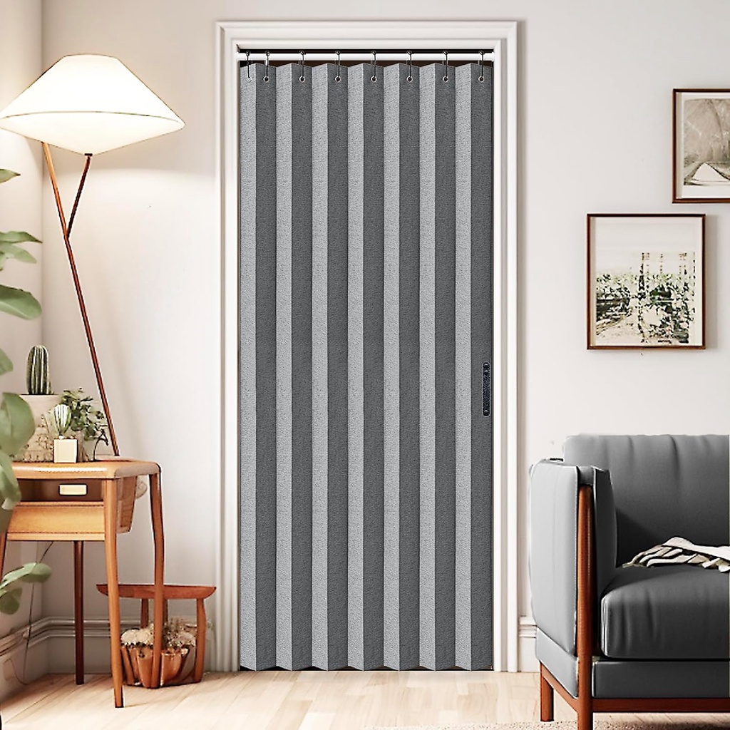 Closet Curtains, Accordion Style Door Curtains for Doorways, Pleated ...