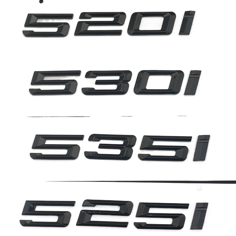 2024 NEW 3D ABS Black Letters For Car Rear Trunk Badge BMW 520i 525i ...