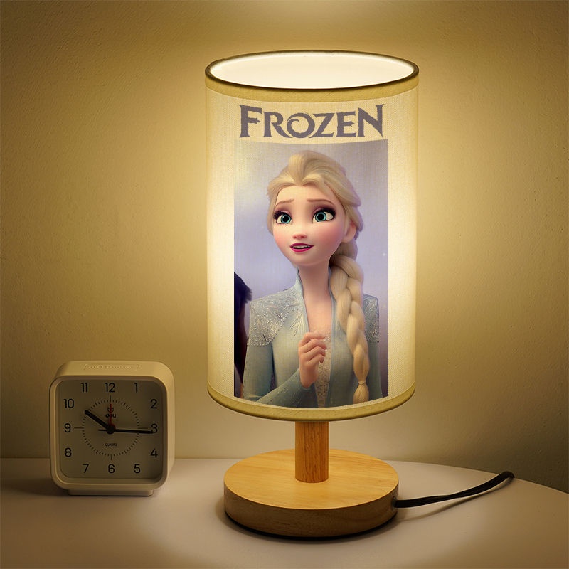 Frozen Table Lamp Princess Elsa Small Night Lamp Student Girls Cute ...