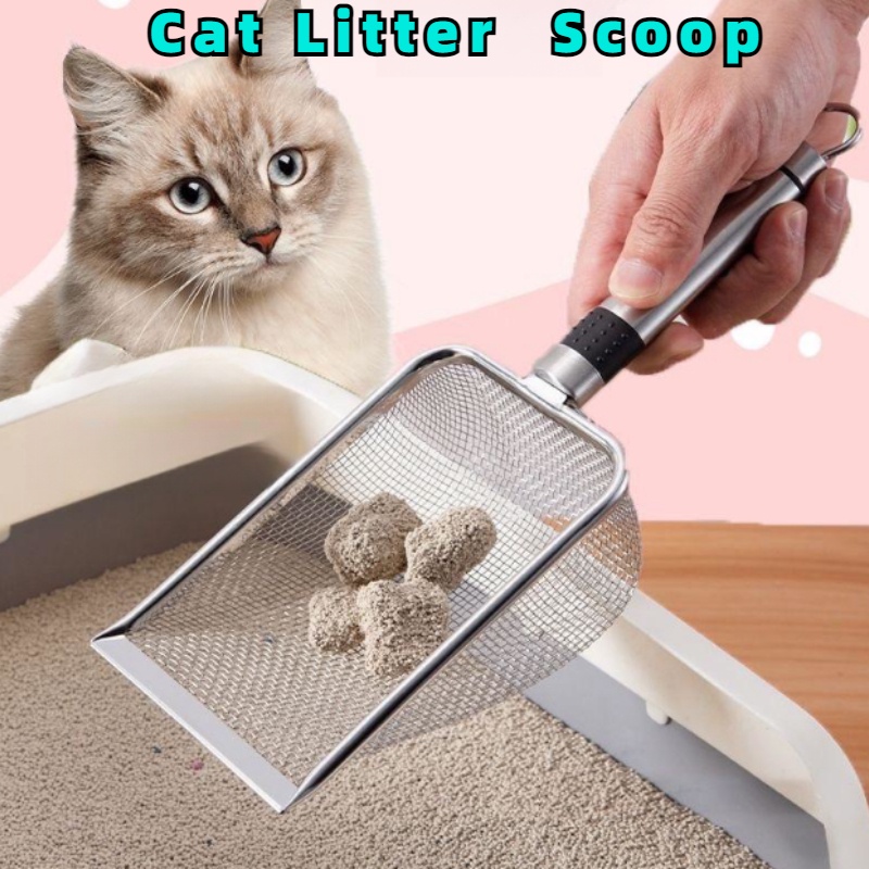 Litter Mat Non-Stick Cat Litter Scoop Long Handle Cat Litter Scoop - Main Image