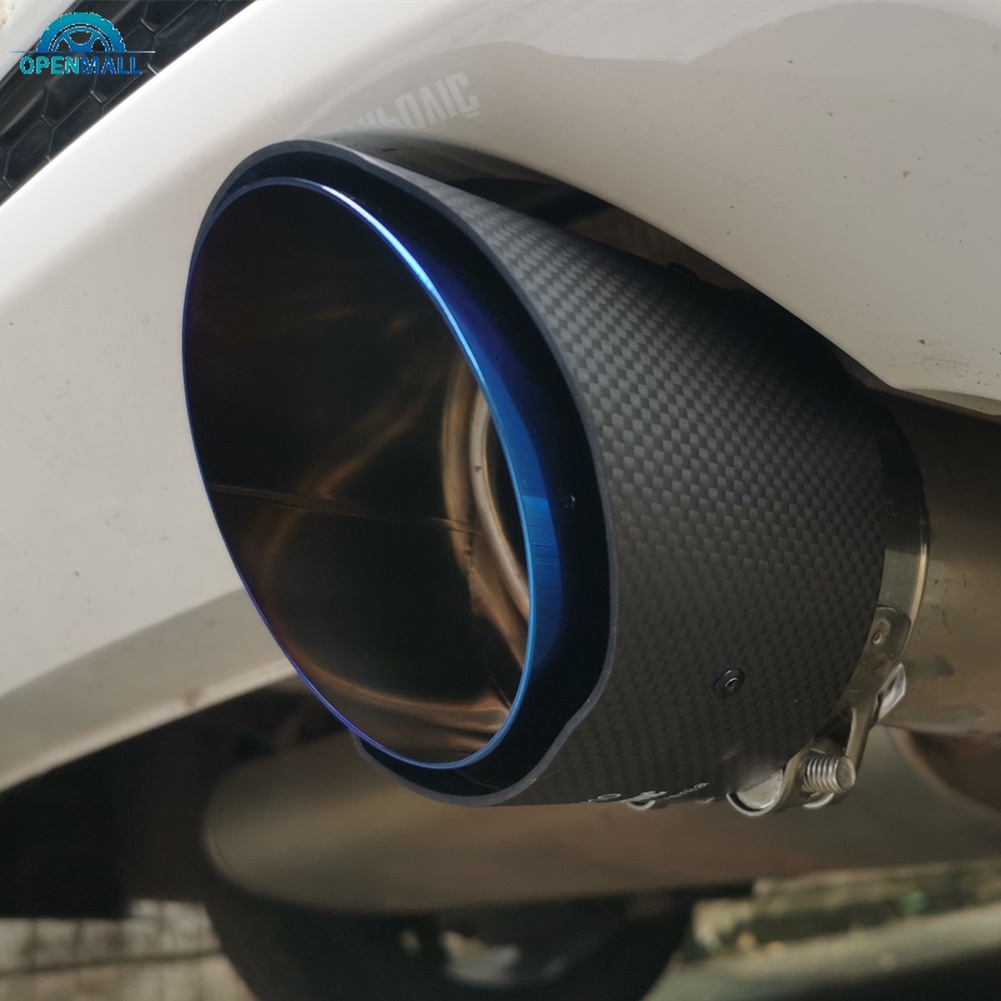 OM Car carbon fiber exhaust universal exhaust tips cover muffler pipe