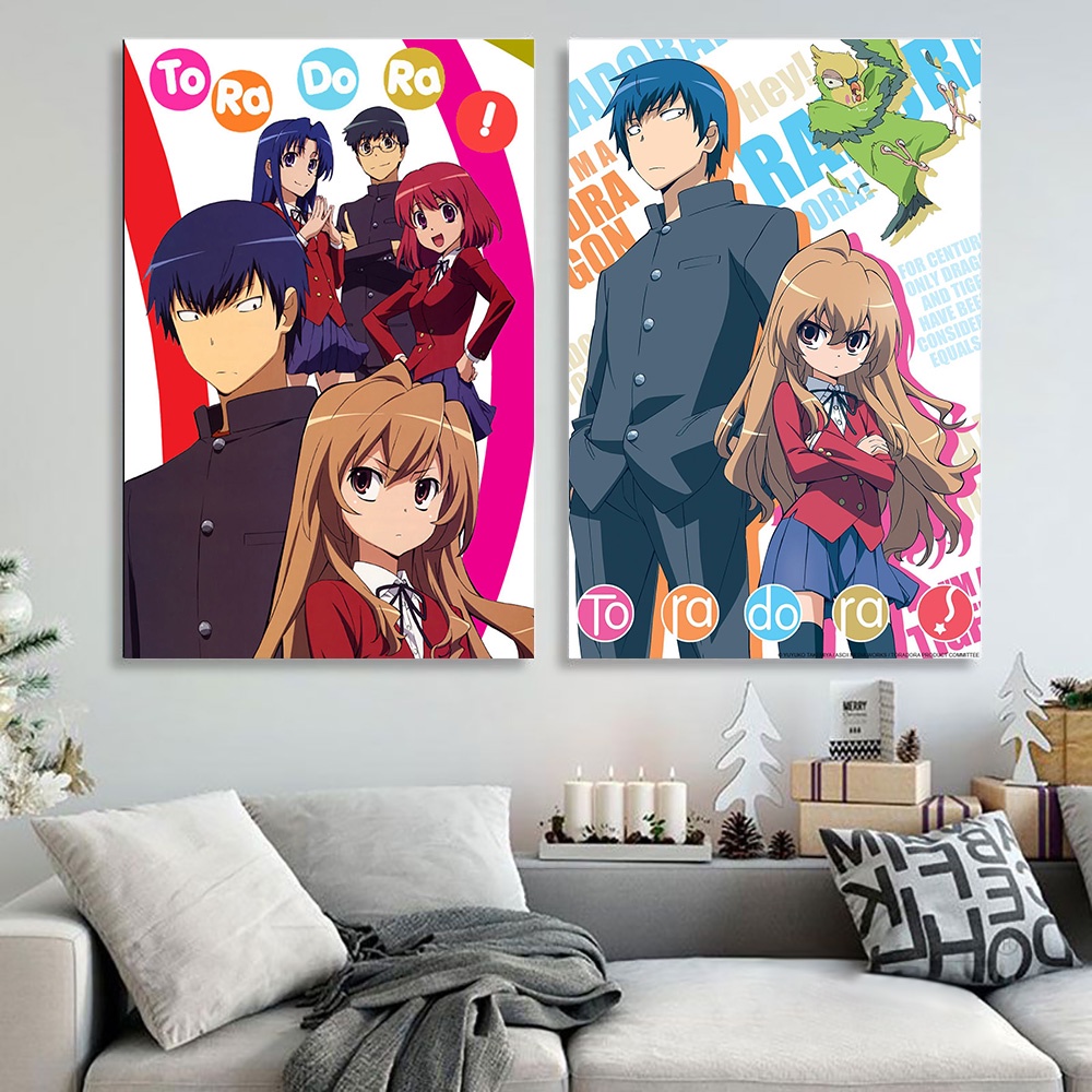 Classic Japan Anime Tiger X Dragon! Toradora Canvas painting Poster ...