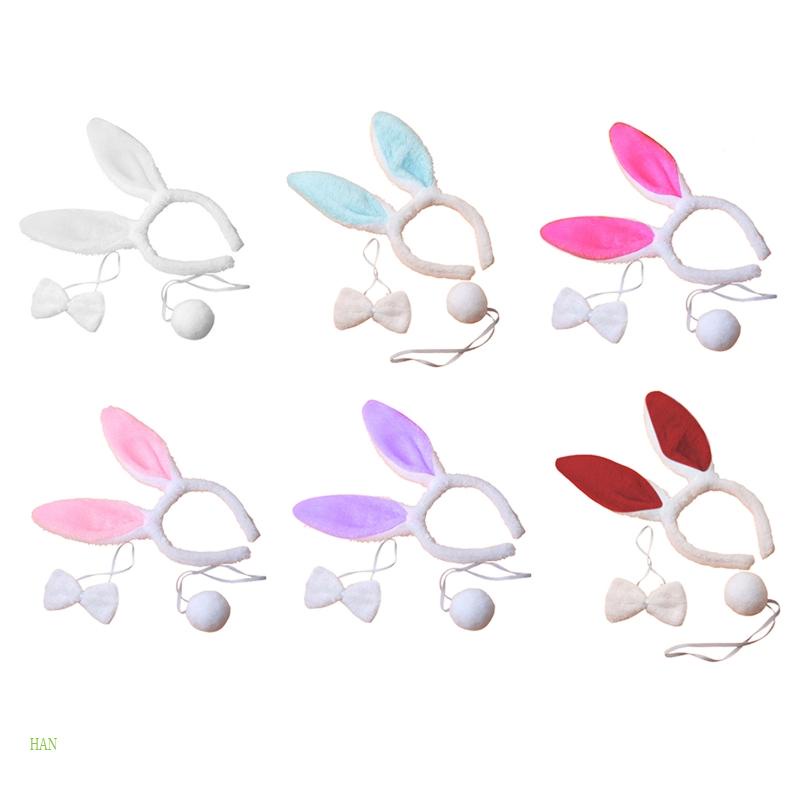 Kids Halloween Animal Cosplay Set With Headband Ears Tail Skirt Gloves