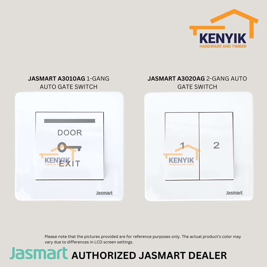 JASMART Autogate Switch Socket (Series A / White) (A3010AG / A3020AG ...