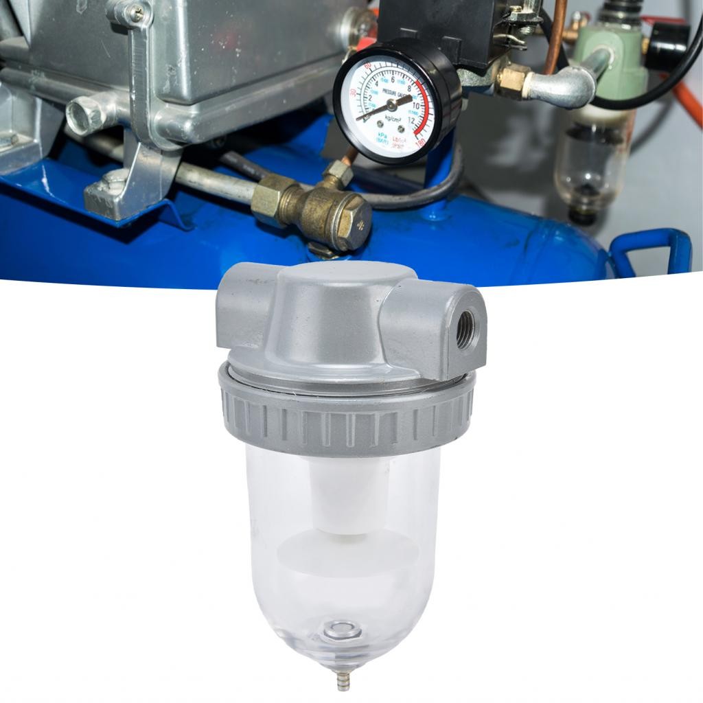 Haapeury Mini Air Compressor Filter Aluminum Alloy Body Material with ...