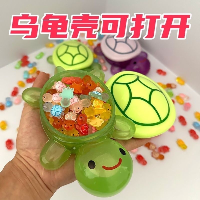 XL Glow in the Dark Turtle Toy Night Light Holds Mini Turtles Giant ...