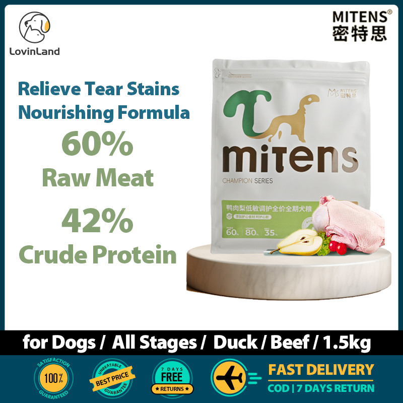 Mitens Grain-Free Dog Food Duck Formula Low Allergy, Supports Gut ... - Independent Labs Grain Free Dog Food With Duck