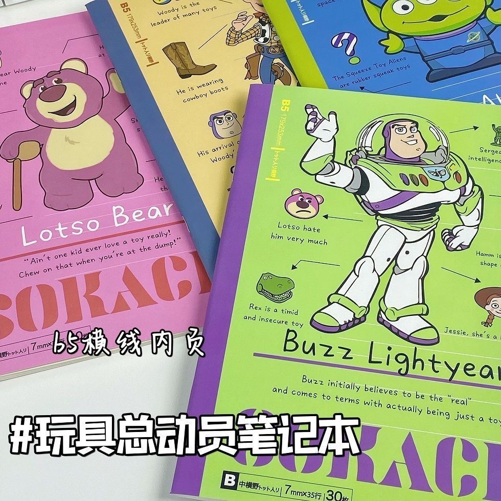 30 Sheets/book B5 Cartoon Toy Story Notebook Lotso Strawberry Bear ...