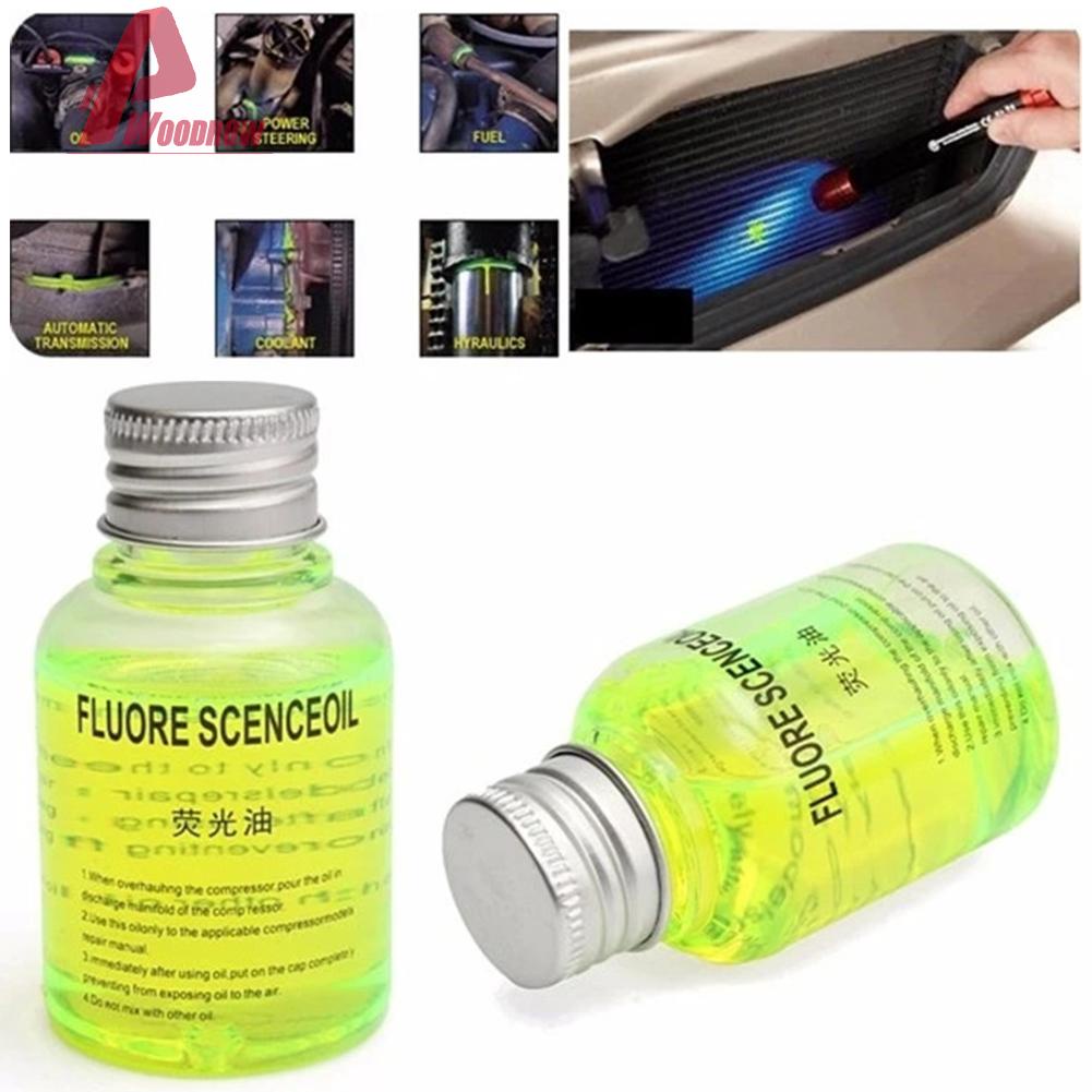 60ML Fluorescent Oil Leak Detector Auto A/C Fluorescent Dye UV Light