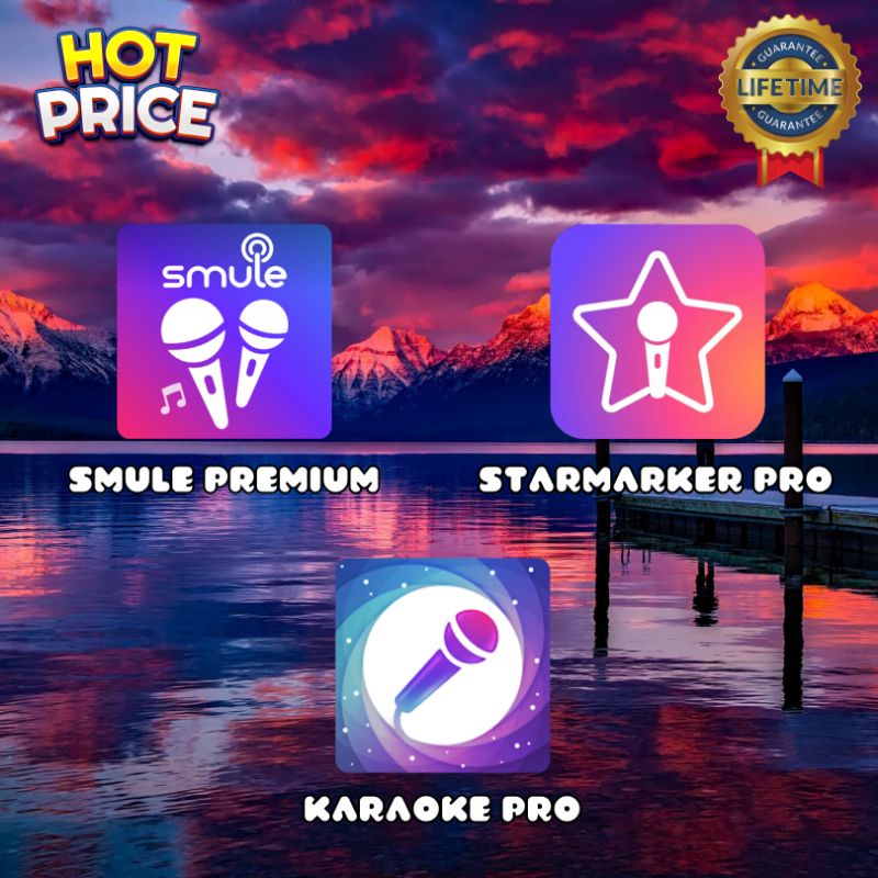 STARMAKER PRO + SMULE PREMIUM + KARAOKE PRO LIFETIME STARMAKER PRO