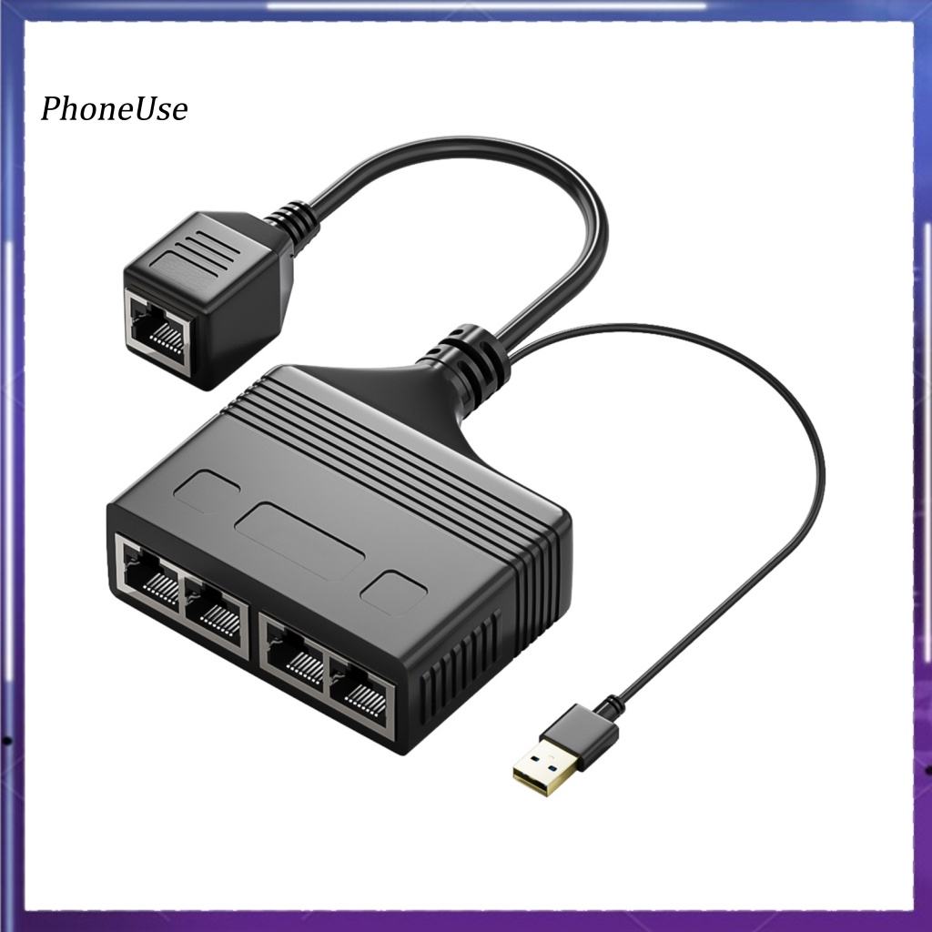 PhoneUse Network Splitter High Speed Stable Output 100m Transmission