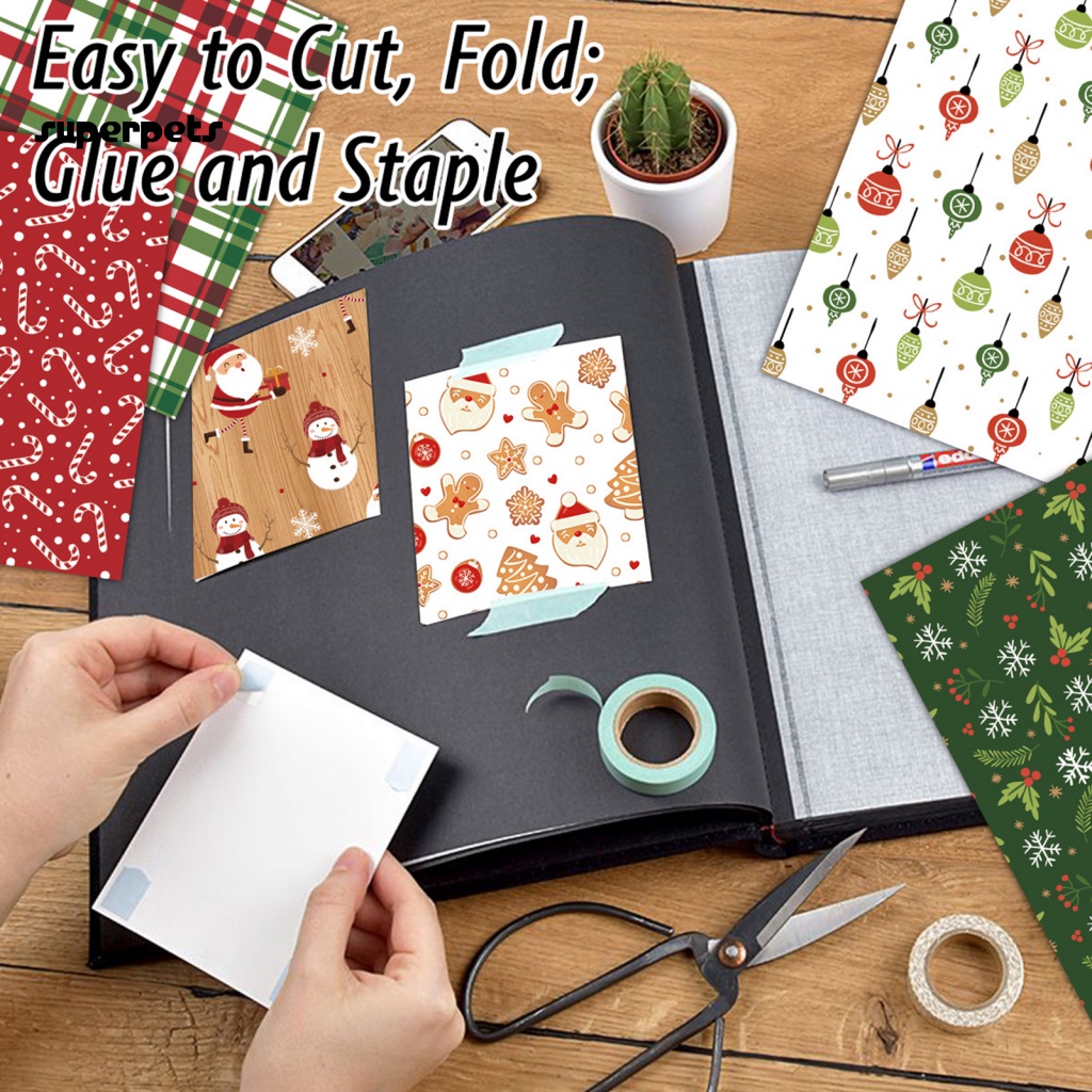 Holidaythemed Craft Paper Scrapbook Craft Paper Christmas Scrapbook