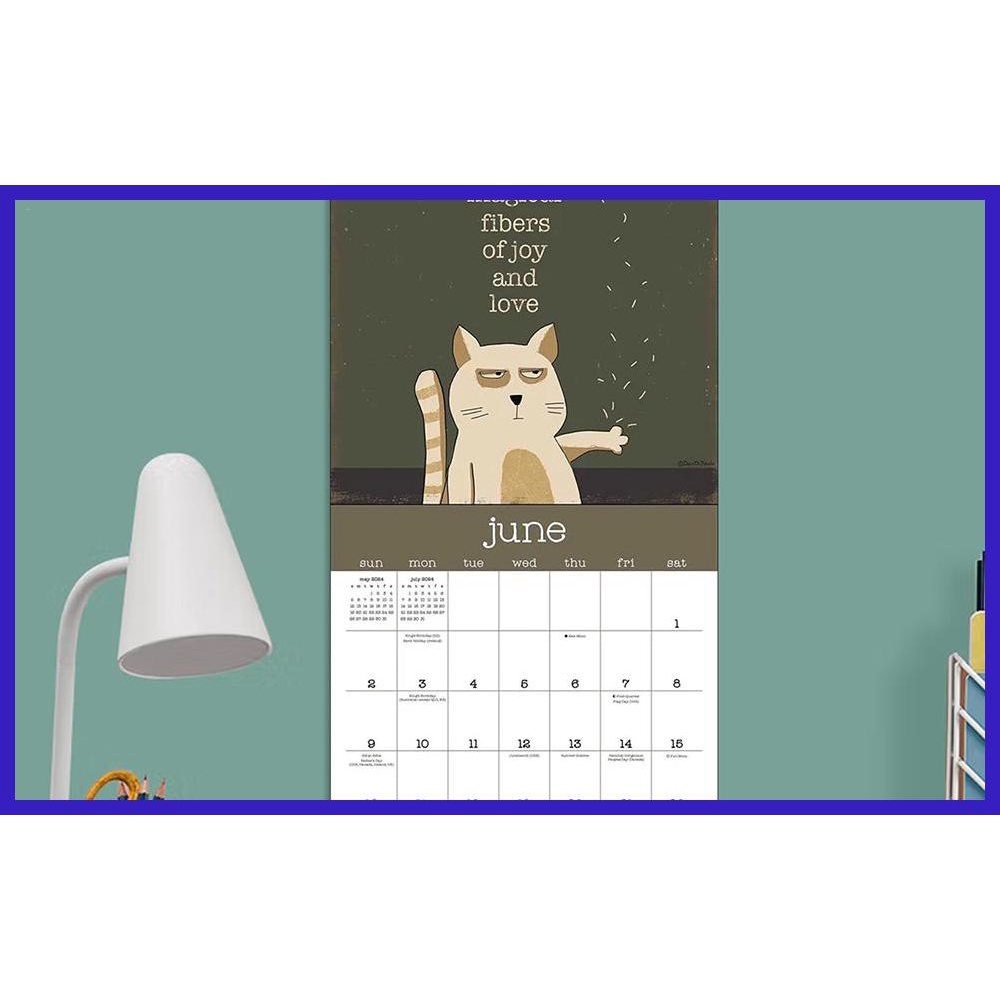 Cat Calendars 2024 Exquisite Large Wall Calendar Funny Cat Calendars