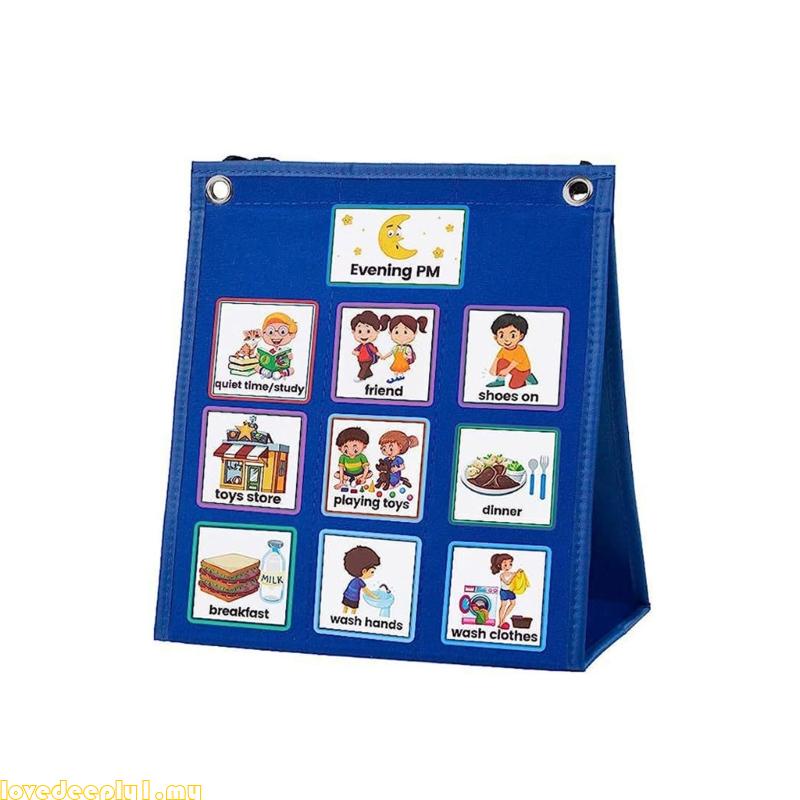 Love Daily Routine Pocket Chart with 70 Cards Classroom Pocket Chart ...