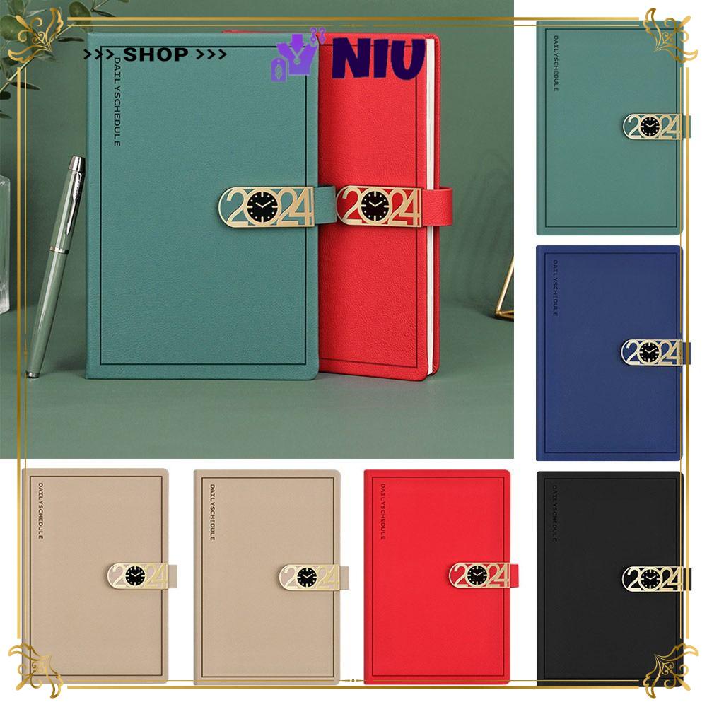 NIU 2024 Calendar Planner, Buckle A5 A5 Notebook, Portable Learning