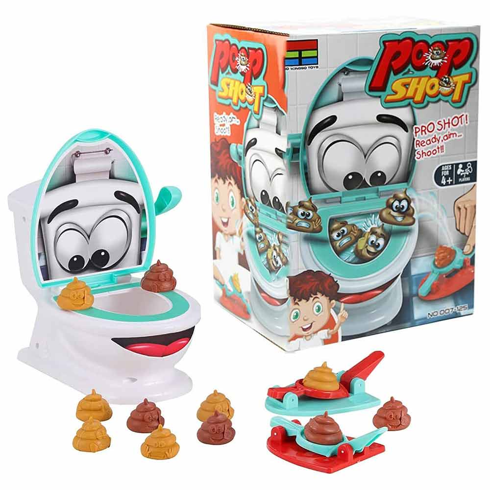 poop shoot ejection toilet funny battle family gathering board games