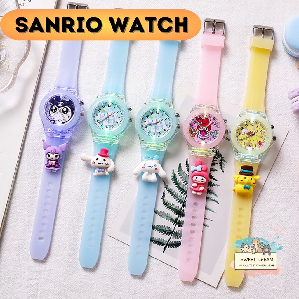 Cute Sanrio Watch Hello Kitty Kuromi My Melody Cinnamoroll Children ...