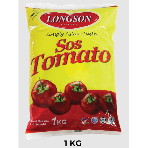 HALAL LONGSON CHILLI SAUCE 3KG / LONGSON TOMATO SAUCE 1KG / DIPPING ...
