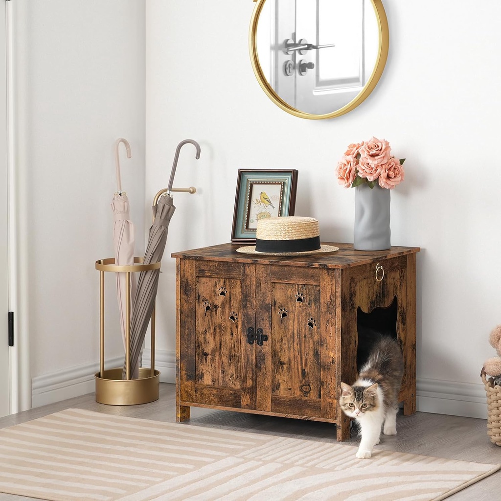 Cat Litter Box Enclosure, Cat House, Cat Cage With Litter Box, Hidden