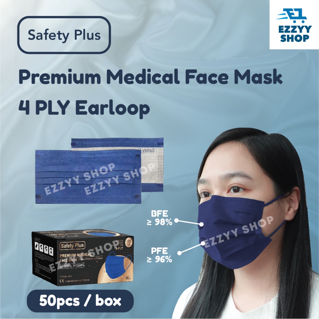 【Ship 24jam】Safetyplus Mask Headloop Face Mask Head Loop Pelitup Muka