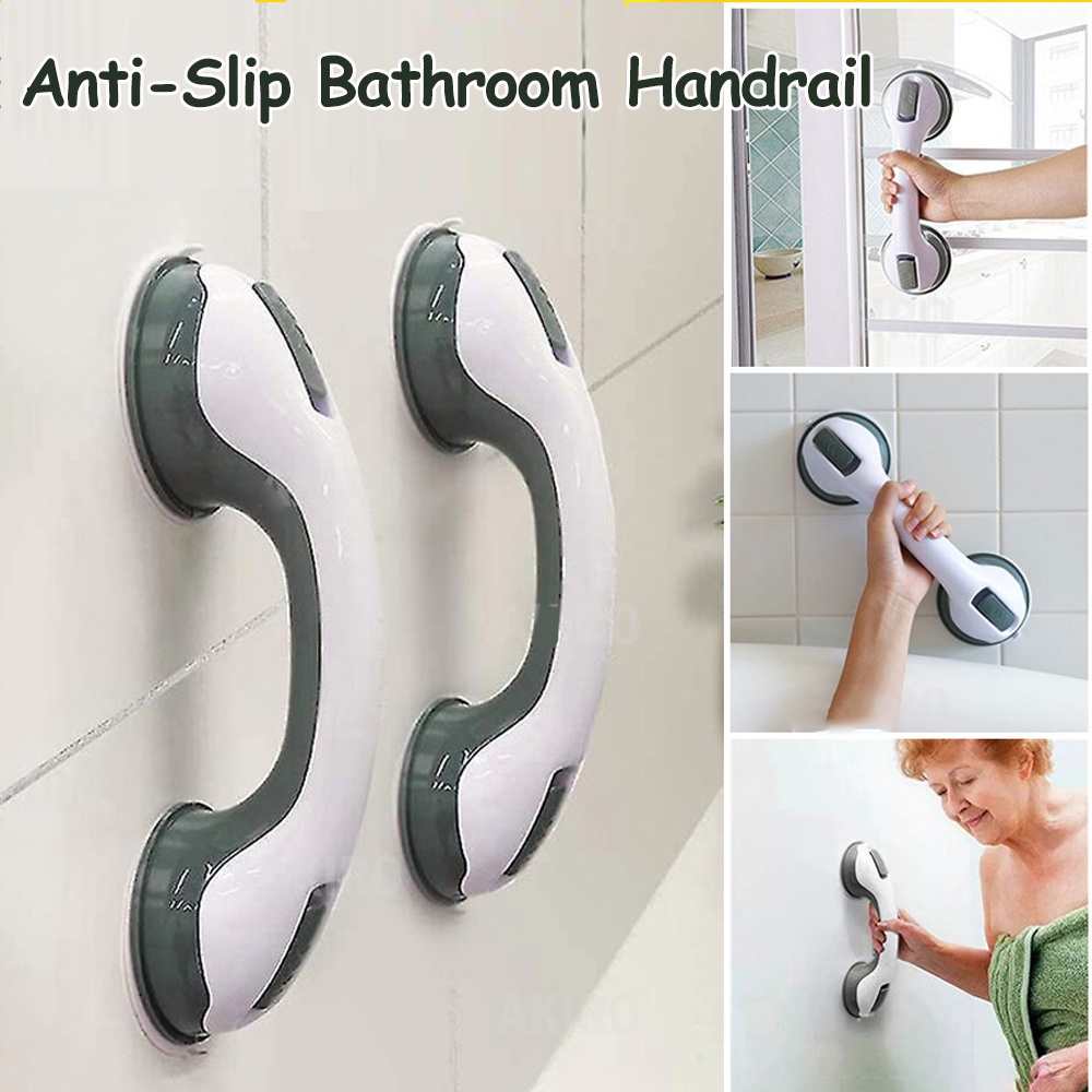 Anti-slip Bathroom Handrail Safety Handle Bathroom Suction Grab Handle 