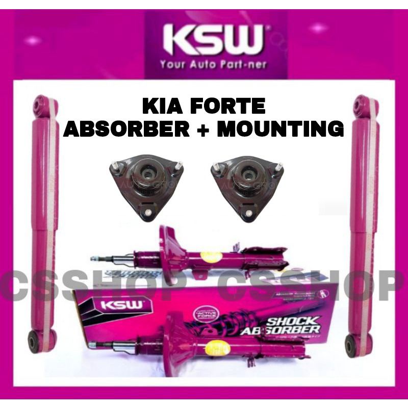 SK KIA FORTE ABSORBER FRONT / REAR + MOUNTING ORIGINAL KSW SUSPENSION ...