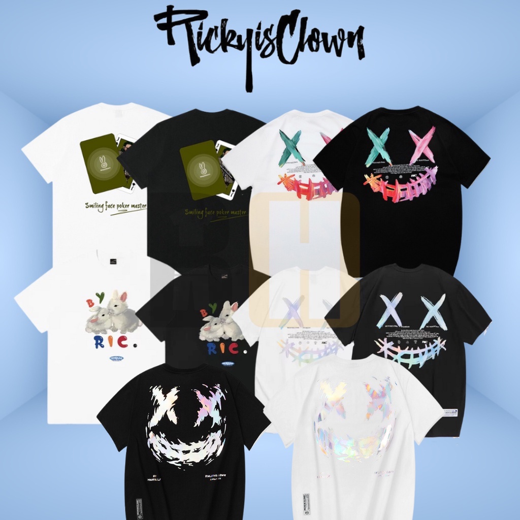 【BAJU】[RIC] RICKY IS CLOWN OVERSIZE T-SHIRT | Shopee Malaysia