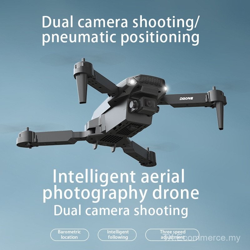 E88Pro Foldable Drone 4K Dual Camera RC Quadcopter with Gesture Control ...