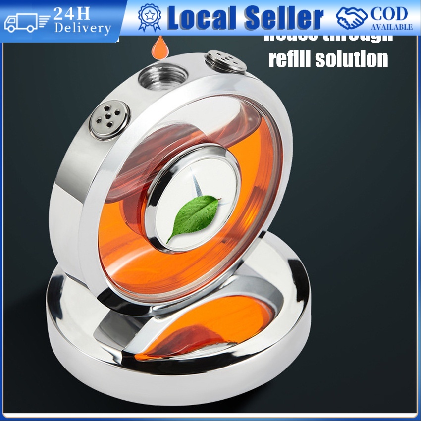 Stainless steel Car Perfume Air Freshener Holder Whit LOGO Minyak Wangi